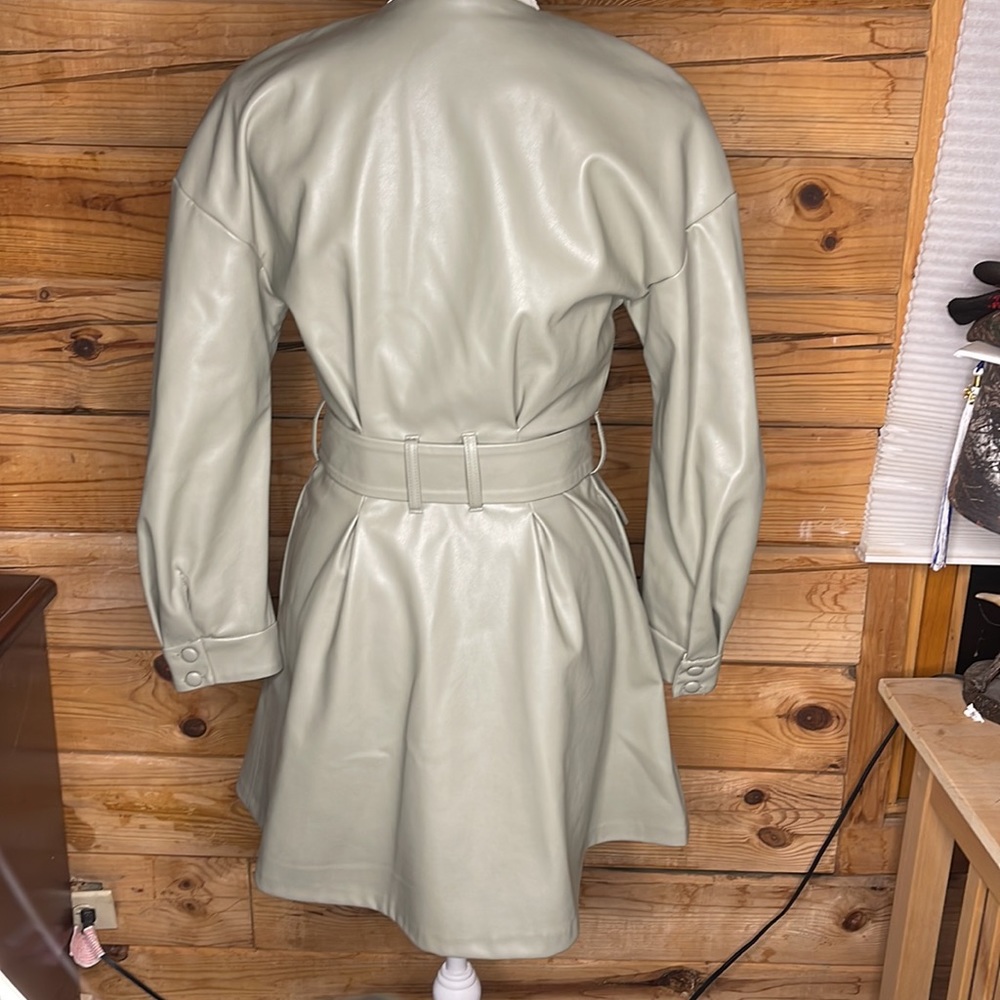 Zara Button Up Belted Jacket Extra Small - image 3